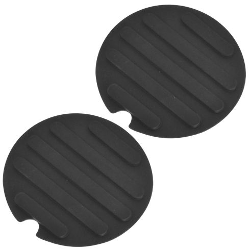 07-14 Edge; 02-05 Explr, Mntaineer; 07-10 MKX Ctr Console Mtd Blk Cup Holder Mat Liner Pair (FD)