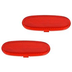 02-08 Ram 1500; 03-09 2500, 3500; 04-09 Drngo; 07-09 Aspen Frt Dr Pnl Mtd Red Refl Lens PAIR (Mopar)
