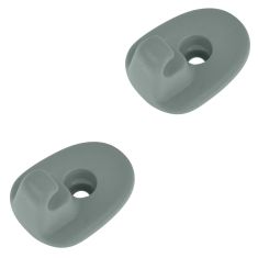08-12 Jeep Liberty; 07-11 Dodge Nitro Molded Light Gray Sun Visor Support Clip PAIR (Mopar)