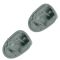 08-12 Jeep Liberty; 07-11 Dodge Nitro Molded Light Gray Sun Visor Support Clip PAIR (Mopar)