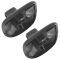 96-06 Chrysler Sebring Convertible Molded Black Plastic Inner Sun Visor Support Clip Pair(Mopar)
