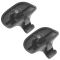 96-06 Chrysler Sebring Convertible Molded Black Plastic Inner Sun Visor Support Clip Pair(Mopar)