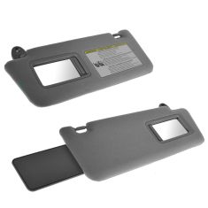 Toyota Tacoma Sun Visors LH & RH w Extensions & Mirrors Light Gray NEW 2005-2014