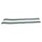 11-15 Toyota Sienna Textured Black ~SIENNA~ Logoed Front Door Sill Protector Applique PAIR (Toyota)