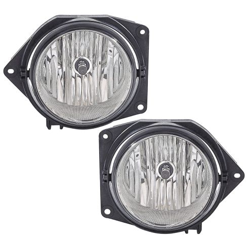 06-10 Hummer H3 09-10 H3T Fog Light w/o Bulb Shield (2nd Design) PAIR