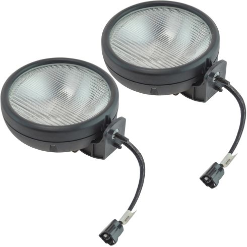 05-06 Jeep Wrangler Driving Front Bumper Mounted Fog Light Replacement Assy PAIR (Mopar)