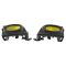 06-08 Honda Civic 4Dr, Hybrid Add-on Yellow Lens Fog Light Pair w/ Install Kit