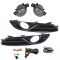 13-15 Nissan Sentra Add-on Clear Lens Fog Light Pair w/ Installation Kit