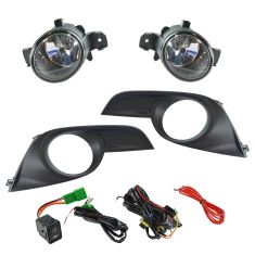 13-15 Nissan Altima Sedan Add-on Clear Lens Fog Light Pair w/ Installation Kit