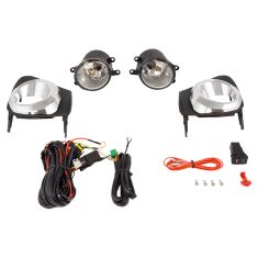 11-13 Toyota Corolla Add-on Clear Lens Fog Light Pair w/ Installation Kit