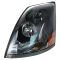 04-14 Volvo VNL 200 300 430 630 670 730 780 Series w/Black Bezel & Non Protruding Lens Headlight LH