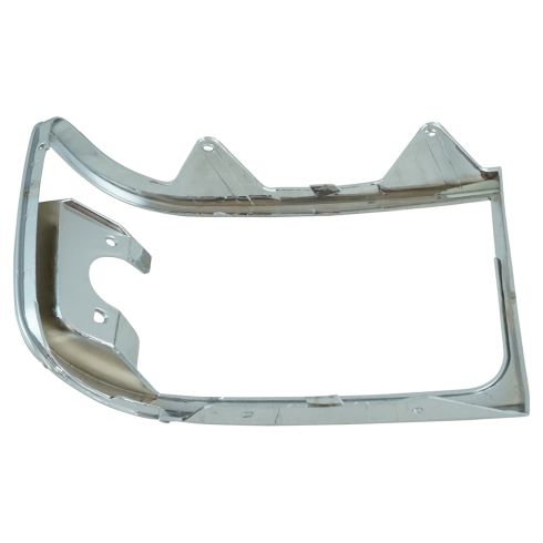 HECASA Headlight Chrome Trim Bezel Compatible with 1992-96 Ford Bronco, F150 Truck; 1992-97 F250 F350 F450 Truck RH & LH Headlamps Pair Set