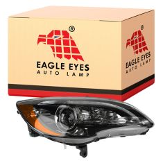 11-14 Chrysler 200 Halogen Headlight w/Black Bezel RH