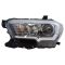 16-17 Toyota Tacoma (w/o LED Daytime Running Lights) Halogen Headlight w/Black Trim LH