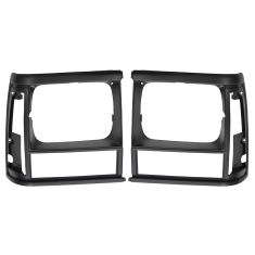 91-96 Jeep Cherokee Blk HL Bezel PAIR