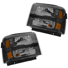 2005-07 Ford Super Duty Headlight Pair Harley