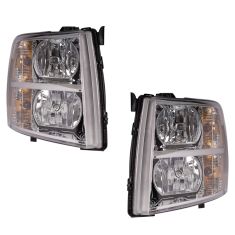 07-12 Chevy Silverado Pickup Headlight PAIR