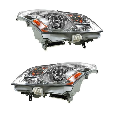 2007-08 Infinti G35; 09 G37 Sedan w/o Technology Pkg HID Headlight w/Bulbs & Ballast PAIR