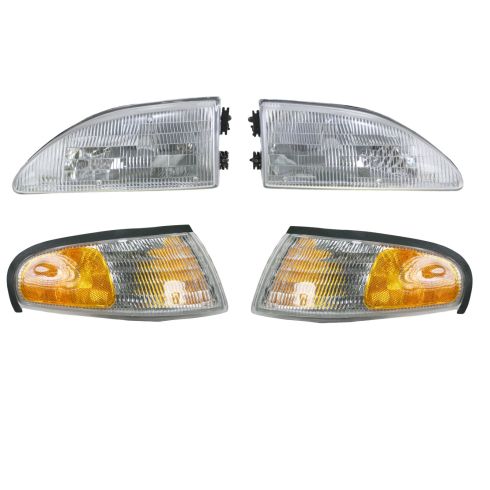 Composite Headlight and Parking Light Set