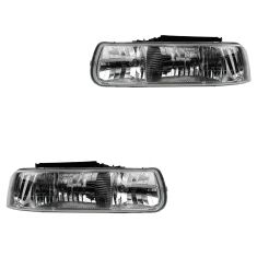 99-02 Silverado; 00-06 Suburban; 00 Tahoe (exc 5.7L); 01-06 Tahoe Diamond Style Perf Headlight PAIR