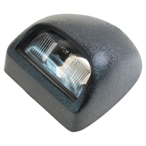 00-14 GM Full Size Pickup, SUV Multifit Text Blk Rear License Plate Light Lens & Hsg LR = RR (GM)