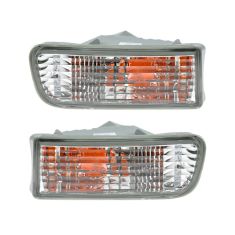 99-02 Toyota 4Runner Parklamp/Turn Signal; bumper-mtd PAIR