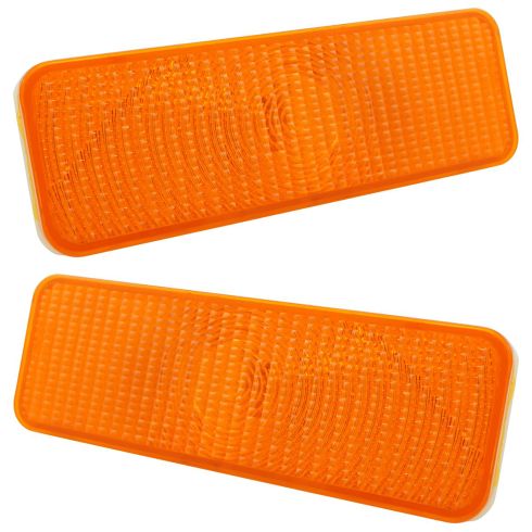81-86 Bronco, F150, F250, F350; 81-83 F100 (Below Headlight) Amber Parking Turn Signal Light Pair