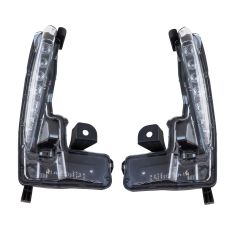 17-18 Toyota Corolla (w/Mesh Design Lower Grille) Daytime Running Light Assembly LF RF Pair