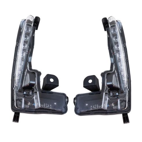 17-18 Toyota Corolla (w/Mesh Design Lower Grille) Daytime Running Light Assembly LF RF Pair