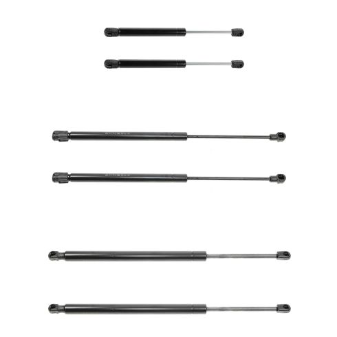 99-04 Jeep Grand Cherokee Hood, Hatch, & Liftglass Lift Support (Set of 6)