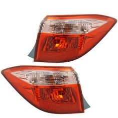 17- Toyota Corolla Sedan Outer Taillight LH RH Pair