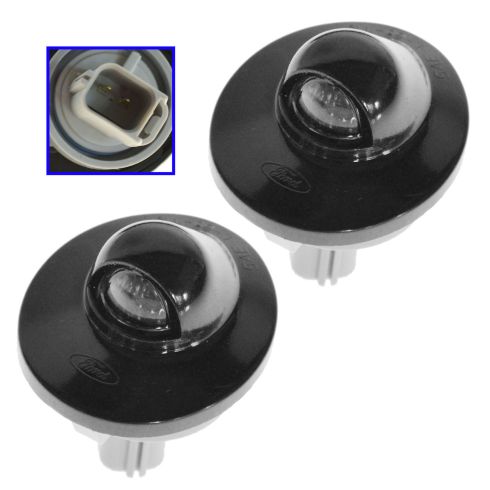 07-10 Explorer Sport Trac; 04-14 F150; 98-11 Ranger Blk Rear License Plate Light Assy Pair (FORD)