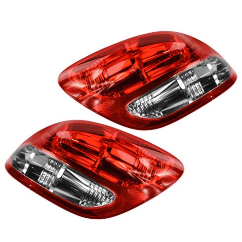 Evan-Fischer Tail Light Set For 2007-2009 Toyota Tundra - Driver & Passenger Side (Halogen, DOT/SAE)