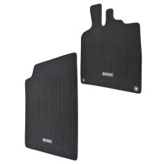 08-13 Smart Fortwo LHD ~SMART~ Logoed Black Carpeted Floor Mat PAIR (Smart)