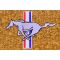 79-93 Ford Mustang Chamoise Cutpile Front & Rear Floor Mat w/Silver Pony Emblem (Set of 4)