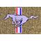 79-93 Ford Mustang Medium Saddle Cutpile Front & Rear Floor Mat w/Silver Pony Emblem (Set of 4)