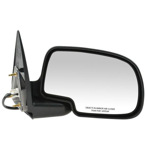 99-02 Sierra Power Mirror Blk w/Gloss Blk Cap RH