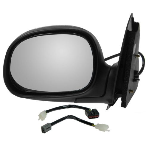 1997-02 Power Mirror Black w/ Chrome LH