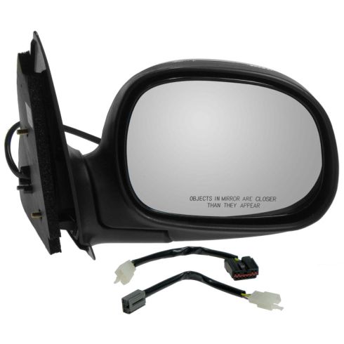 1997-02 Power Mirror Black w/ Chrome RH