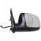 99-02 Silverado Pwr Htd Blk Chrme Mirror Heated LH