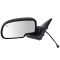 99-02 Silverado Pwr Htd Blk Chrme Mirror Heated LH