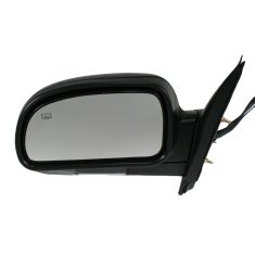 04-07 GM Mid Size SUV Pwr Htd Smooth Fin Mirror Man Fold w/Clear Turn Sig Cvr LH