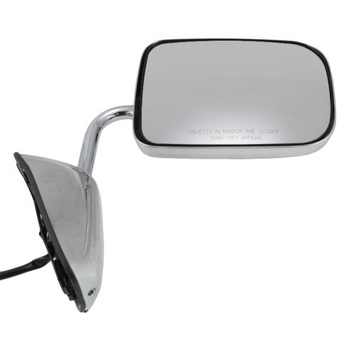 88-93 Dodge Ram Charger Pickup Mirror Chrome Folding Power RH
