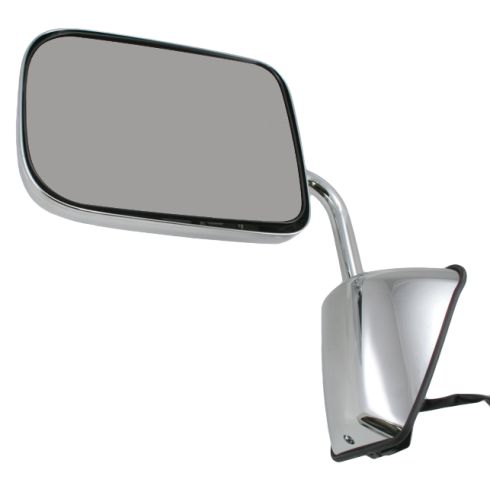 88-93 Dodge Ram Charger Pickup Mirror Chrome Folding Power LH
