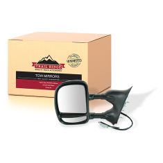 99-07 Ford Truck Pwr Dual Swing Arm Tow Mirror LH (TR)