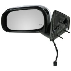 2007-09 Chrysler Aspen (GTS Code) Folding Heated Power Black/Chrome Mirror LH