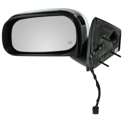 2007-09 Chrysler Aspen (GTS Code) Folding Heated Power Black/Chrome Mirror LH