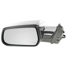 10-11 Chevy Equinox, GMC Terrain Power Heated w/Memory Black w/Chrome Cap Mirror LH