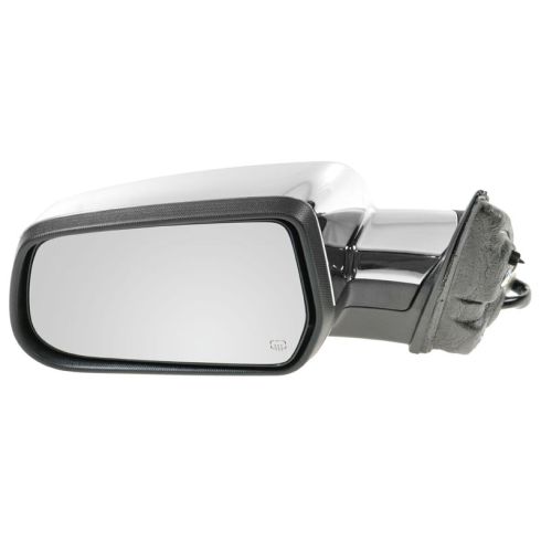 10-11 Chevy Equinox, GMC Terrain Power Heated w/Memory Black w/Chrome Cap Mirror LH