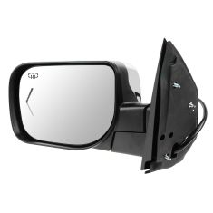 08-10 QX56, 08-12 Armada, Titan Power, Heated, Puddle Light, Memory, Chevron TS Chrome Cap Mirror LH